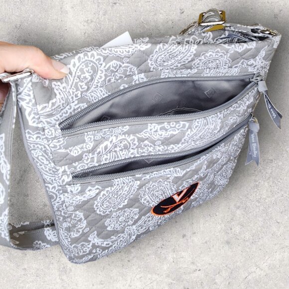 Vera Bradley Collegiate Crossbody - University of Virginia -Gray - NWT - Picture 8 of 8